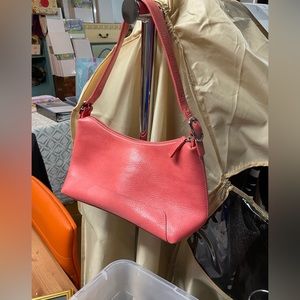Coral leather Purse